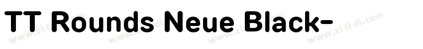 TT Rounds Neue Black字体转换